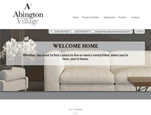Tablet Screenshot of abingtonvillage.com